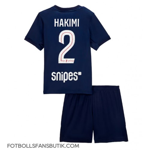 Paris Saint-Germain Achraf Hakimi #2 Replika Hemmatröja Barn 2025-26 Kortärmad (+ Korta byxor)